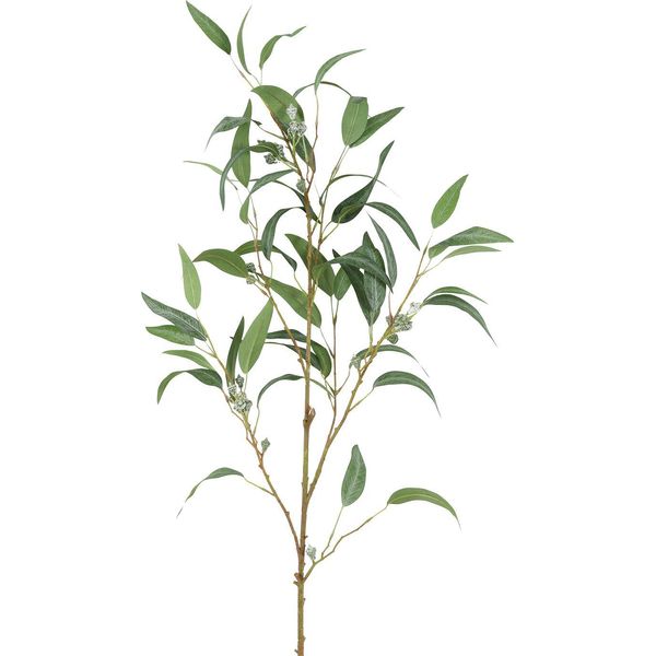 Countryfield Fiore Decorativo Artificiale Di Eucalipto Bianco 21Cm - Ramo Artificiale-image