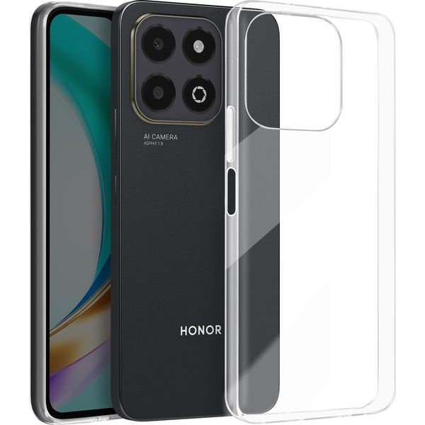 Avizar, Honor X6B, Custodia In Silicone Sottile 1 Mm, Protezione Fotocamera, Trasparente-image