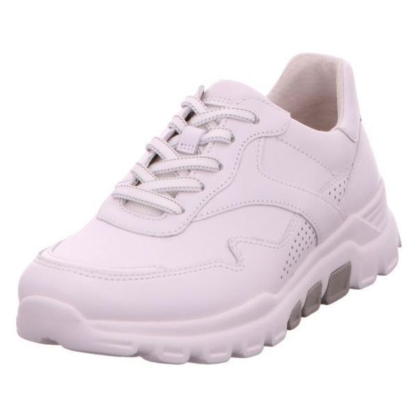 Gabor Comfort 86986-50 Rollingsoft Scarpa Da Ginnastica Da Donna, Pelle, Bianco, Nuovo - Scarpe Da Donna, Scarpe Comode Stringate, Bianco, Pelle/Tessuto (Toledo Dritan)-image