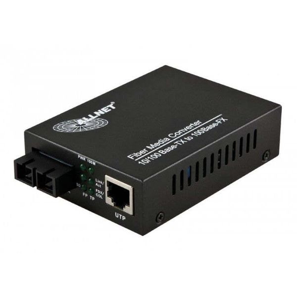 Allnet ALL-MC106-SC-SM Convertitore Multimediale Di Rete Nero Monomodale Da 100Mbit/S 1310Nm (ALL-MC106-SC-SM)-image