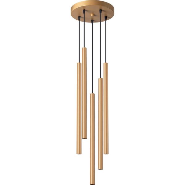 Lampada A Sospensione Mossa 5 G9 Oro Di Lumilo-image