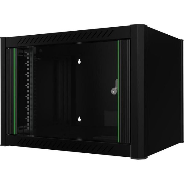 Lanview 19" 6U L=600Mm P=450Mm H=380Mm Wallmount Nero"-image