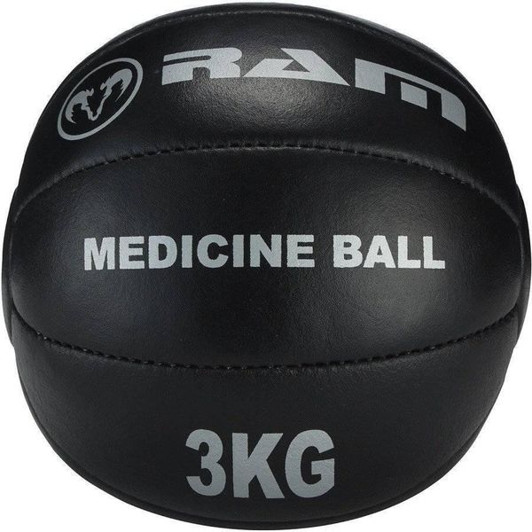 Palla Medica - Palla Da Crossfit - Palla Medica - Pelle Nera - 10 Kg-image
