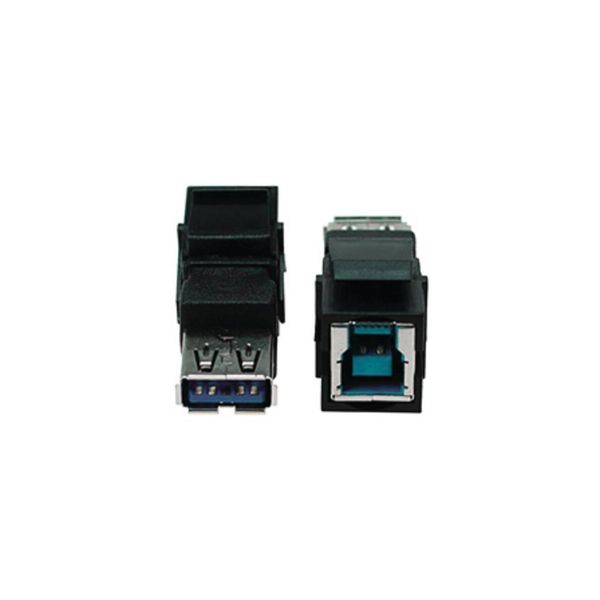 Bachmann Accoppiatore Keystone Usb 3.0 B/A Femmina-Femmina Nero-image