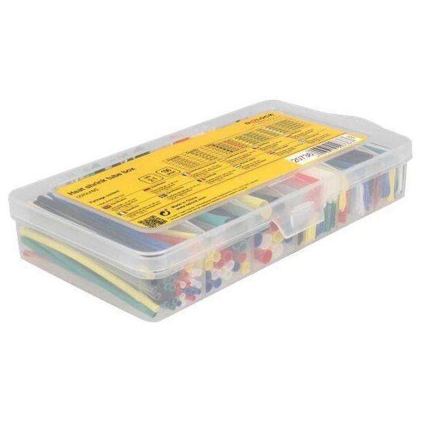 Assortimento Di Tubi Termorestringenti Delock 2:1 Colorati 196 Pezzi-image