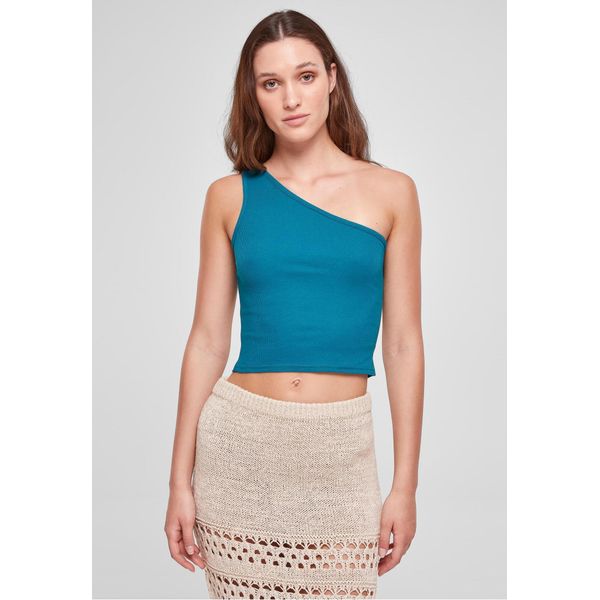DáMské TíLko Urban Classics - Donna Top Asimmetrico Verde Acqua - M-image