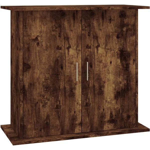 Vidaxl Supporto Per Acquario In Rovere Affumicato 81X36X73 Cm Materiale A Base Di Legno-image