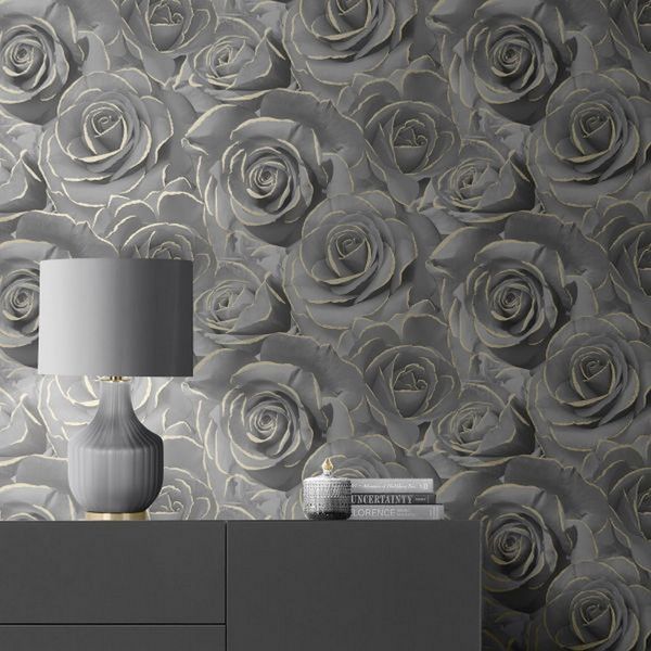 Muriva - Carta Da Parati "Madison"", Rose AG158 (10 M X 53 Cm) (Bianco)"-image