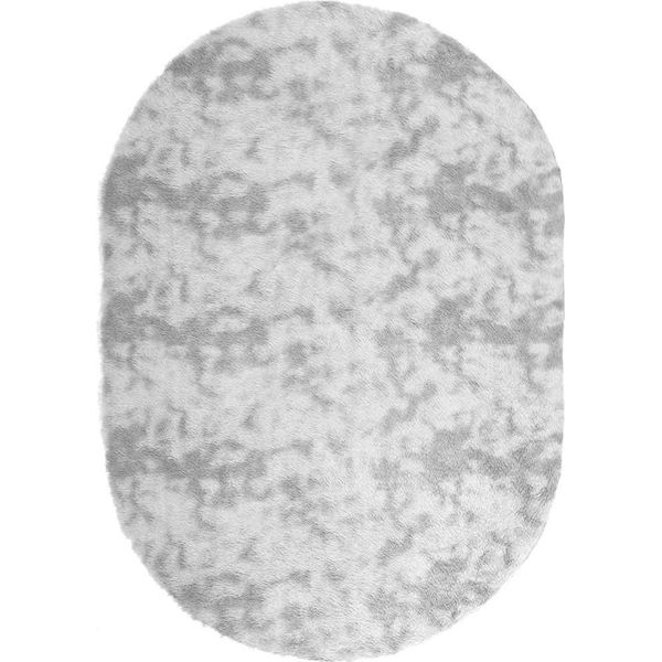 Vidaxl Tappeto Shaggy A Pelo Alto Navarra Grigio Chiaro 300X200 Cm Poliestere-image
