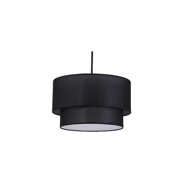 Lampada A Sospensione, Design Moderno, Installazione A Cavo, Nero, Diametro 50 Cm, Luce Calda-image