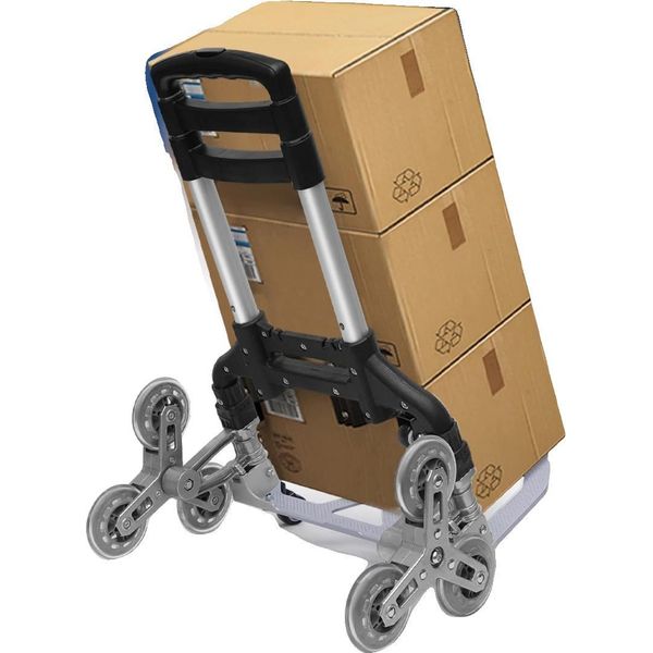 Carrello Pieghevole, Telaio In Alluminio, Facile Da Riporre, Elevata Capacità Di Carico-image