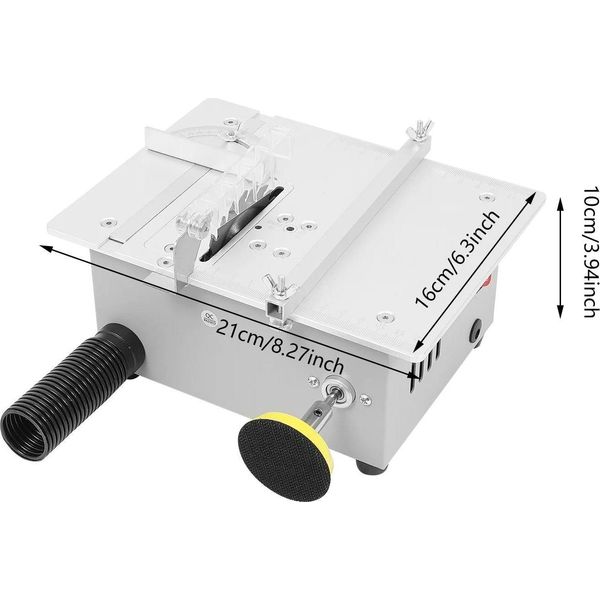 Sega Circolare Da Banco, Utensile Da Taglio Di Precisione, Design Compatto, Bianco-image
