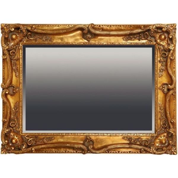 Casa Padrino Specchio Barocco Oro Antico 118 X H. 88 Cm - Specchio Da Parete Rettangolare In Stile Barocco - Magnifico Specchio Da Armadio In Stile Antico - Interni Barocchi - Mobili Barocchi Fatti A Mano-image