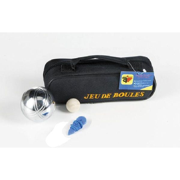 Set Da Bocce - 3 Palline In Busta Nera Con Zip-image
