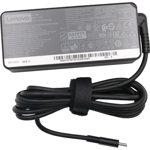 Lenovo - Alimentatore - Ac 100-240 V - 65 Watt - Fru - Per Thinkpad E49X, E59X, T49X, X1 Carbon (7Th Gen), X1 Yog-image