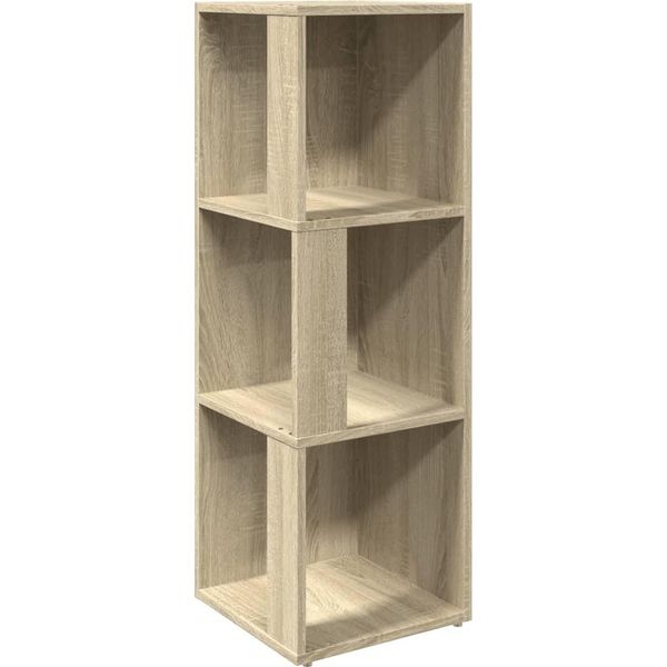 Vidaxl Scaffale Angolare Rovere Sonoma 33X33X100 Cm Materiale A Base Di Legno-image