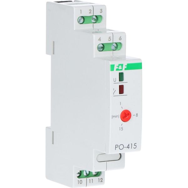 F&F PO-415 Relè Temporizzatore Con Diseccitazione Ritardata 230V Ac 10A Relè Temporizzatore-image