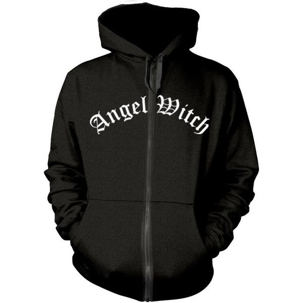 Angel Witch - Felpa Con Cappuccio Per Uomo/Donna Unisex PH434 (Xxl) (Nero)-image