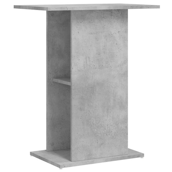 Vidaxl Supporto Per Acquario Grigio Cemento 60,5X36X72,5 Cm Materiale A Base Di Legno-image