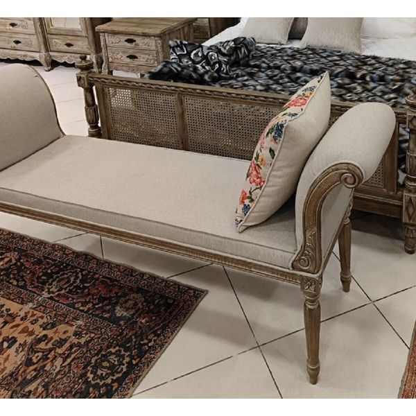 PompööS By Casa Padrino Luxury Baroque Bench Provence Grey / Brown 170 Cm - Designed By Harald GlööCkler-image