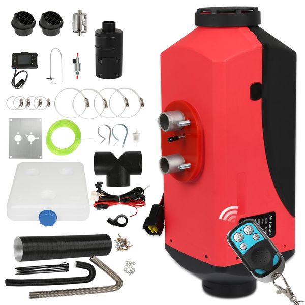 Jayseuw Aria Riscaldatore Diesel Parcheggio Riscaldatore 12 V 8KW, Aria Riscaldatore Aria Riscaldatore Diesel Parcheggio Riscaldatore Aria, Con Display Lcd E Telecomando Riscaldamento-image