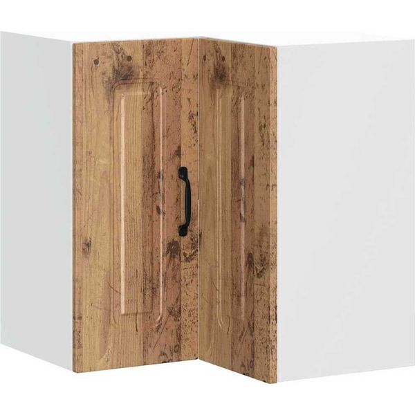 Pensile Angolare Da Cucina Vidaxl Kalmar In Materiale A Base Di Legno Di Recupero-image