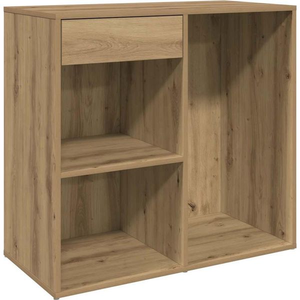 Vidaxl Armadio Per Cosmetici Artisan Oak 80X40X75 Cm Materiale A Base Di Legno-image