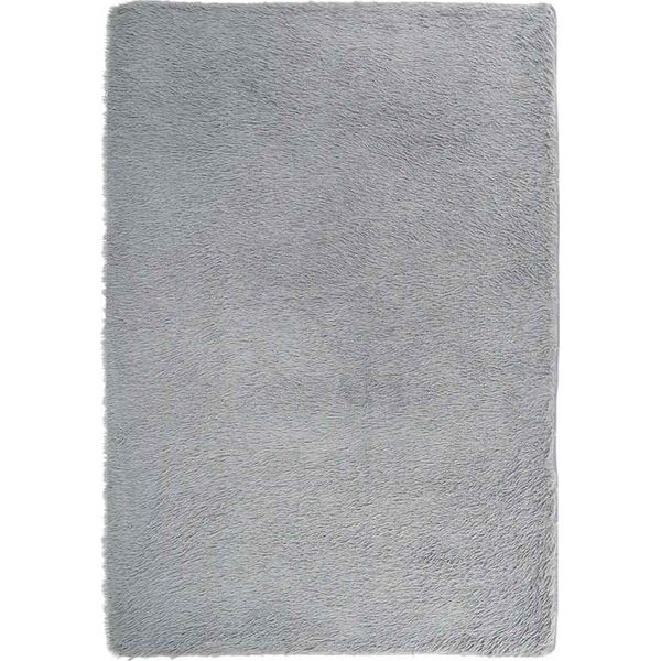 Vidaxl Tappeto Shaggy A Pelo Alto Navarra Grigio Chiaro 200X290 Cm Poliestere-image