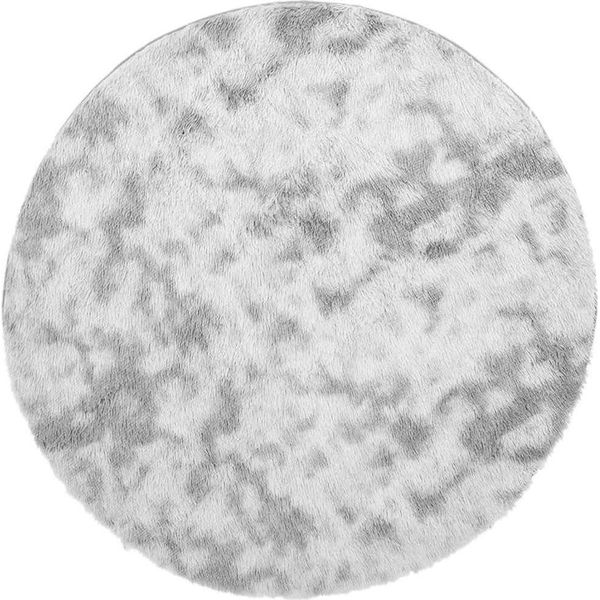 Vidaxl Tappeto Shaggy A Pelo Alto Navarra Grigio Argento 160X160 Cm Poliestere-image