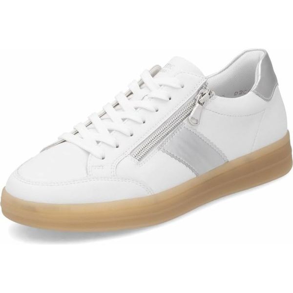 Remonte Sneaker Bassa Donna Bianco Argento Pelle Liscia Taglia: 41-image