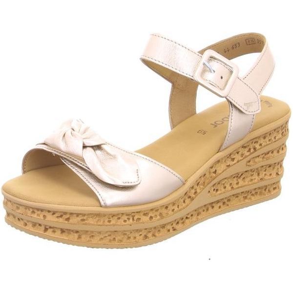 Gabor Scarpe Da Donna Sandali Alti Oro Tempo Libero, Numero Di Scarpe: Eur 41.5 | Uk 7.5-image