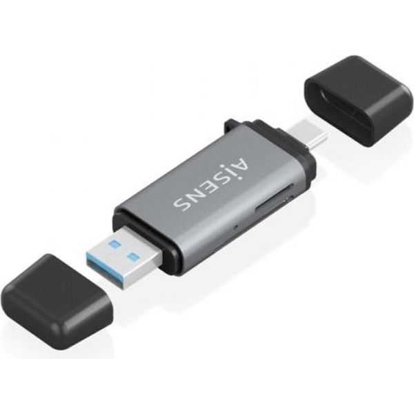 Lettore Di Schede Aisens ASCR-2AC11-GR Grigio-image