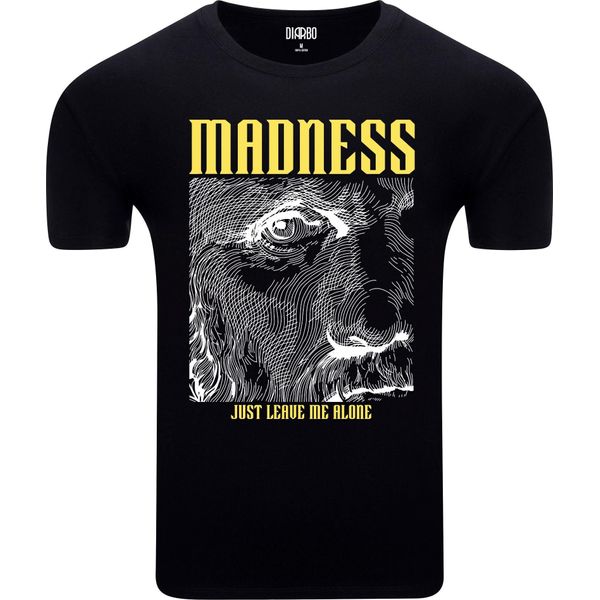 T-Shirt Da Uomo Diarbo Con Stampa Pazza Nera Taglia Xxxl-image