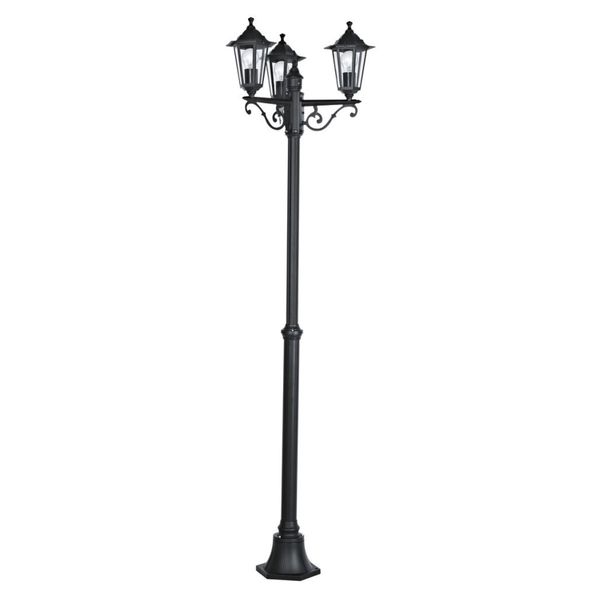 Eglo 22145 Laterna 4 E27 Lampada Da Terra Per Esterni Ø550Mm Nero IP44-image