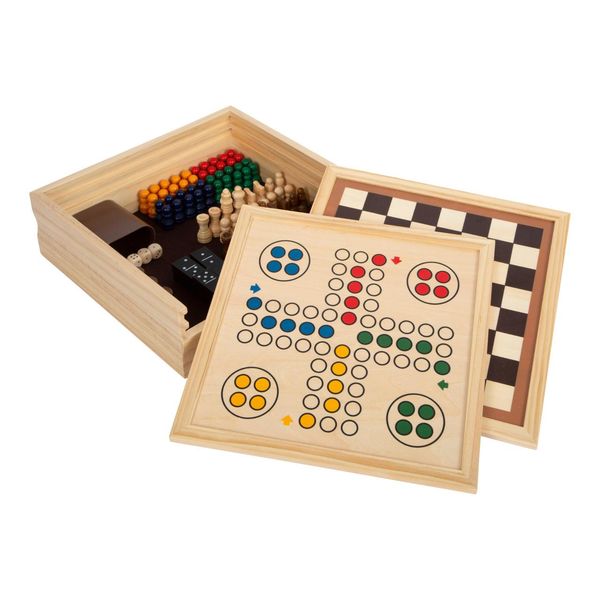 Small Foot - Giochi In Legno 7 Classici In Scatola Di Custodia-image
