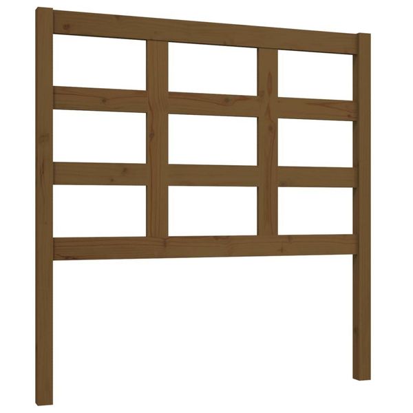 Vidaxl Testiera Marrone Miele 95,5X4X100 Cm In Legno Di Pino Massiccio-image