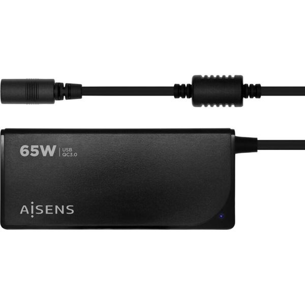 Cavo Di Ricarica Per Laptop Aisens ASLC-65WAUTO-BK 65 W-image