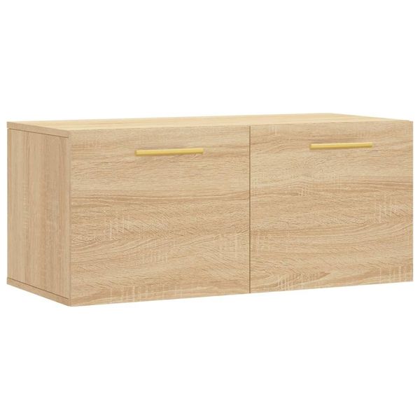 Vidaxl Armadio A Muro Rovere Sonoma 80X36,5X35 Cm Materiale Legno-image