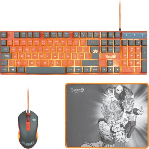 Tastiera Da Gioco Blade + Mouse + Tappetino Per Mouse Dragon Ball, Pc-image
