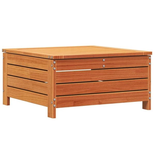 Sgabello Da Giardino Marrone Cera 62X63,5X32 Cm In Legno Di Pino Massiccio-image