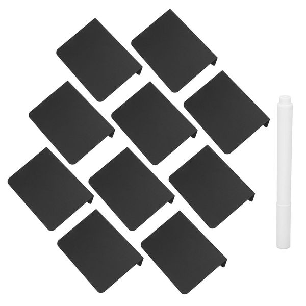 10 Pezzi Mini Lavagna Set Display Nero Lavagna Buffet Segno Per Il Negozio Di Manicure Matrimonio-image