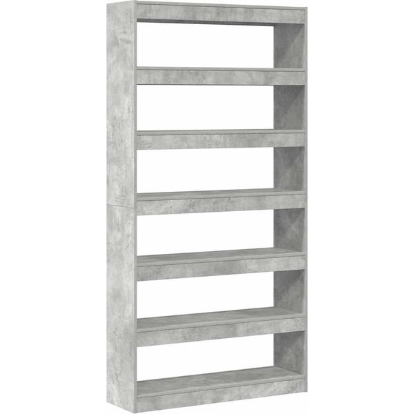Syfax™ Armadio Per Libri Grigio Cemento 100 X 30 X 198 Cm-image