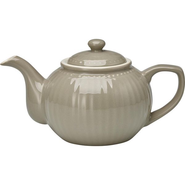 Greengate Teiera Alice Grigio Brocca Da 1 Litro Teiera Da Tavola Per Tutti I Giorni Grigio Caldo-image