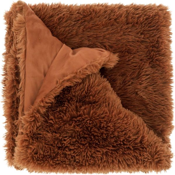 Unique Living | Plaid Olaf 150X200Cm Pelle Marrone-image