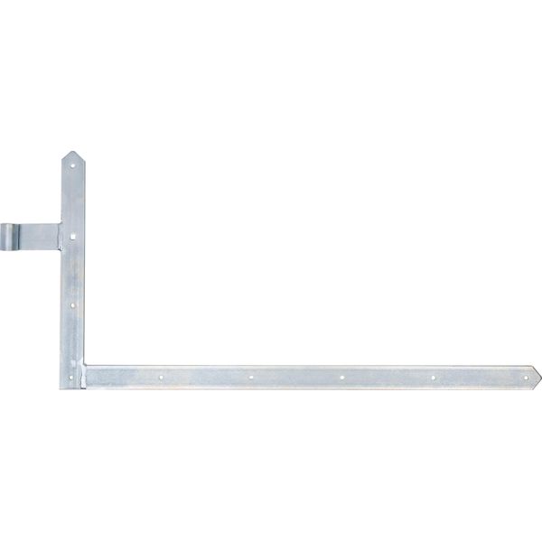 Alberts 313135 Cerniera Angolare Per Cancelli, Porte Da Garage E Cancelli A Telaio, Zincata, Passivata A Film Spesso, Rotolo Ø16 Mm, Dimensioni 400 X 400 Mm-image