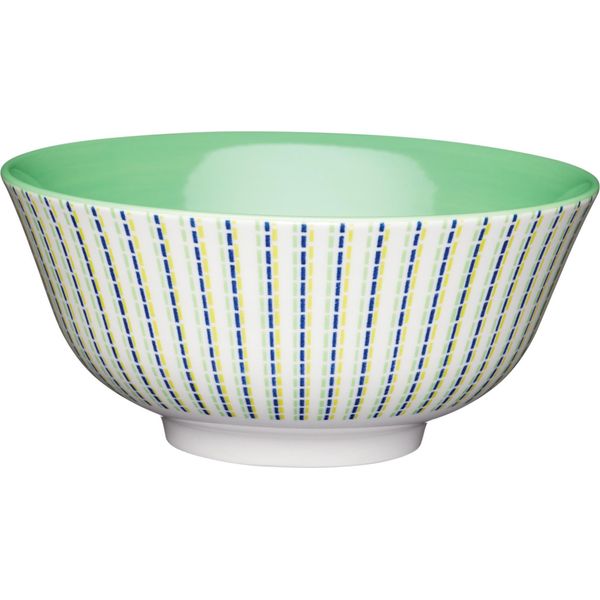 Ciotole Kitchencraft Con Motivo A Righe Marocchine, 15,5 Cm (Set Di 4), Ceramica, Multi/Colore, 15,5 X 15,5 X 7,5 Cm (15,5 X 15,5 X 7,5 Cm)-image