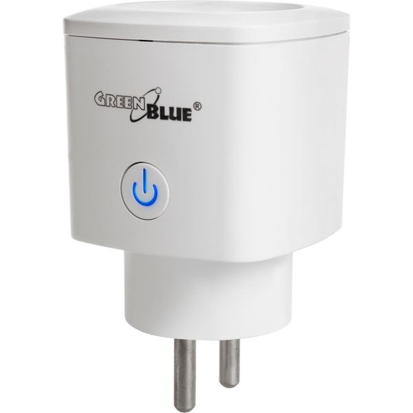 Presa Di Corrente Greenblue Wifi Telecomandata, Android/Ios/Alexa/Google Home, Consumo Energetico, Timer, Energia Massima, Timer, Max 3680W, Tipo E, GB720 E-image