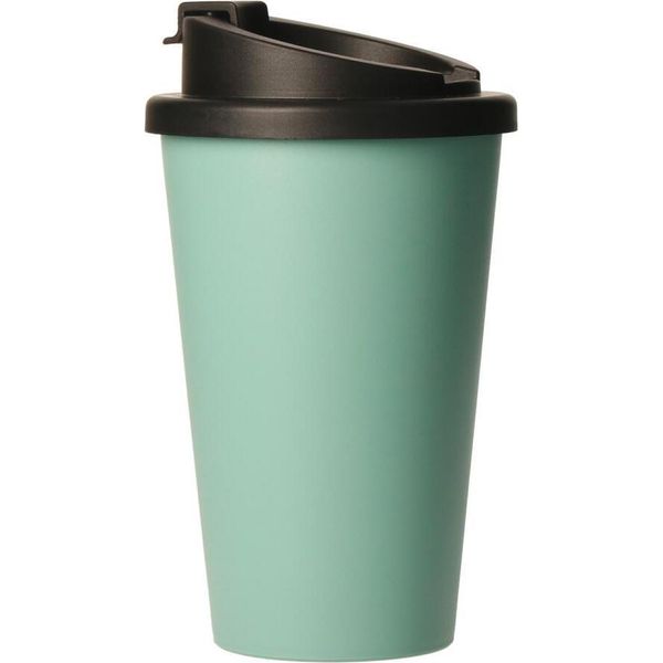 Tazza Da Caffè Biologica "Premium Deluxe"" - Tazza Termica In Plastica Biologica Senza Bpa Con Chiusura A 2 Componenti - Tazza Isolata Da 350 Ml Da Portare Con Sé Germany - Menta"-image