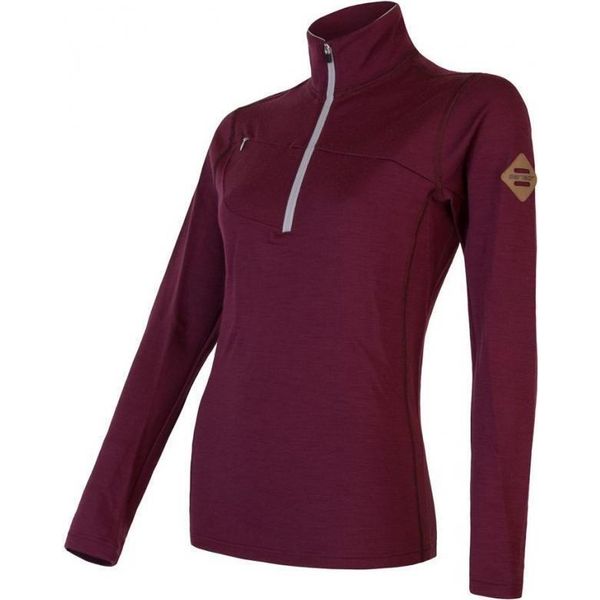 Felpa Sensor Merino Upper Zip Donna Port Red Taglia Xl 21200038-03-image