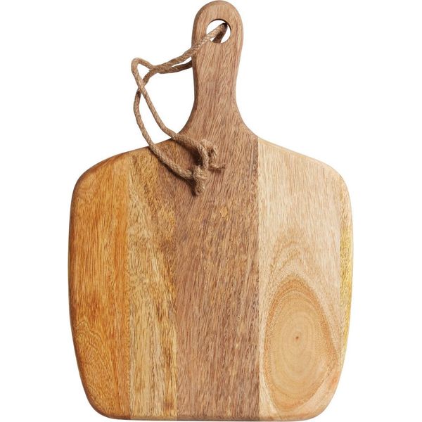 Masterclass - Masterclass Tagliere Di Legno Con Manico, 28 X 41 Cm (11" X 16""), Legno Naturale"-image